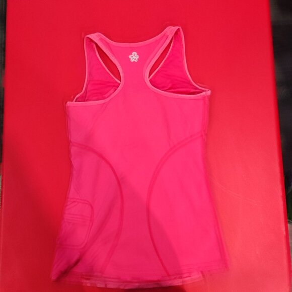 Tuff Athletics tank top with pocket pink women's size S - Picture 3 of 6